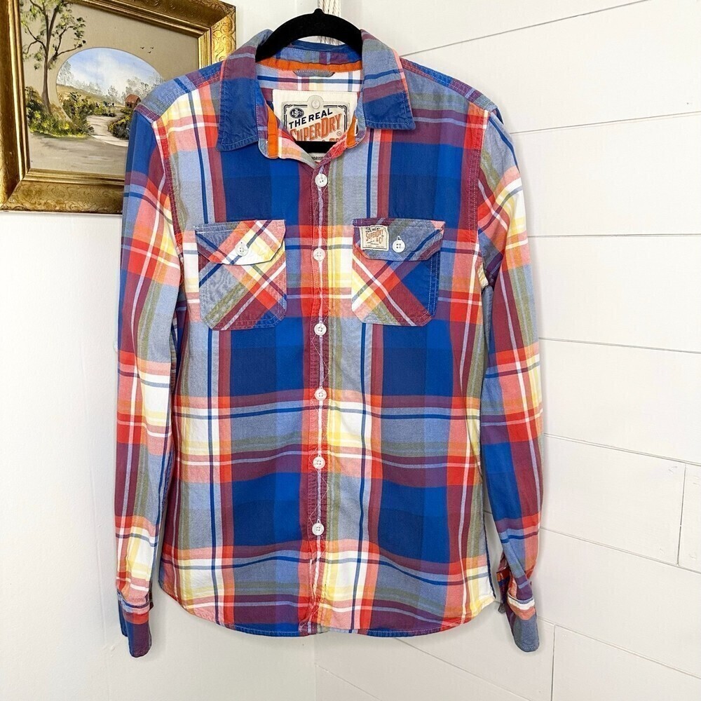 Superdry Long Sleeve Lumberjack Twill - Size Medium
